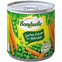 Los mejores  - Bonduelle - Guisantes de jardín con zanahorias- 6 unidades (6 botes de 400 g)